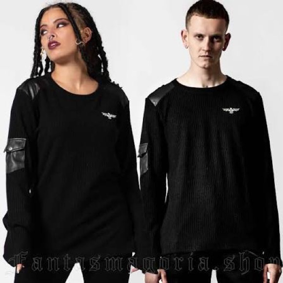 Black Killstar Ribbed Sweater - Picture 3 of 3